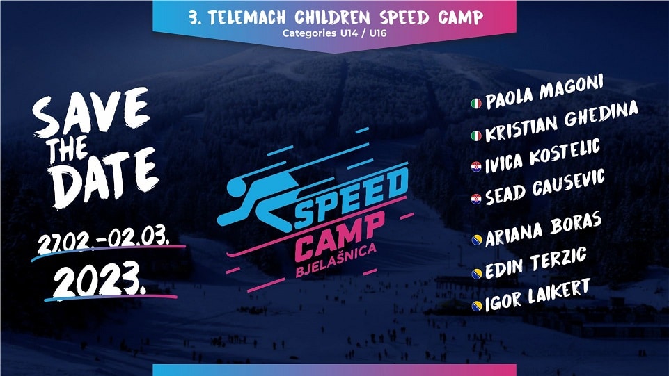 Svjetske skijaške zvijezde Ghedina, Magoni i Kostelić dolaze na Telemach Speed Camp 2023. na Bjelašnicu