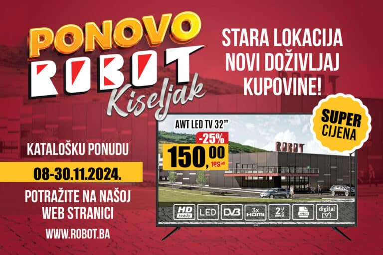 Akcija koja se ne propušta: Robot Kiseljak ponovo otvara svoja vrata