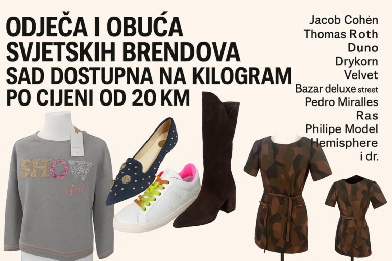 Velika rasprodaja luksuzne odjeće i obuće u Luciusu Vitez, samo 20 KM/kg (FOTO)
